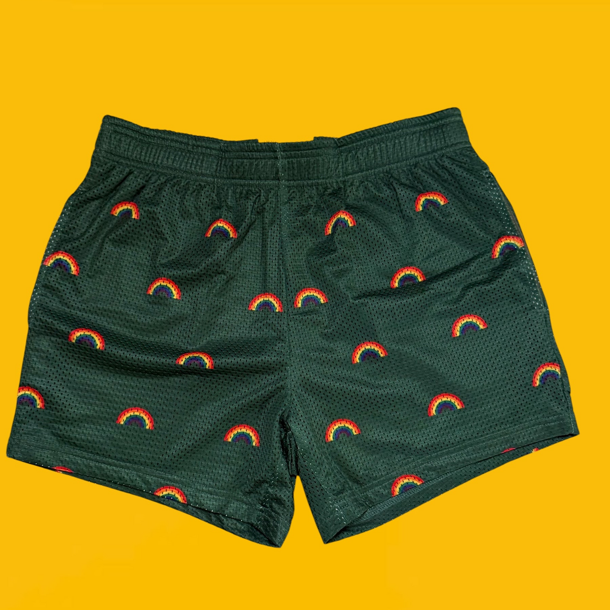 Rainbow Pride Shorts – Green