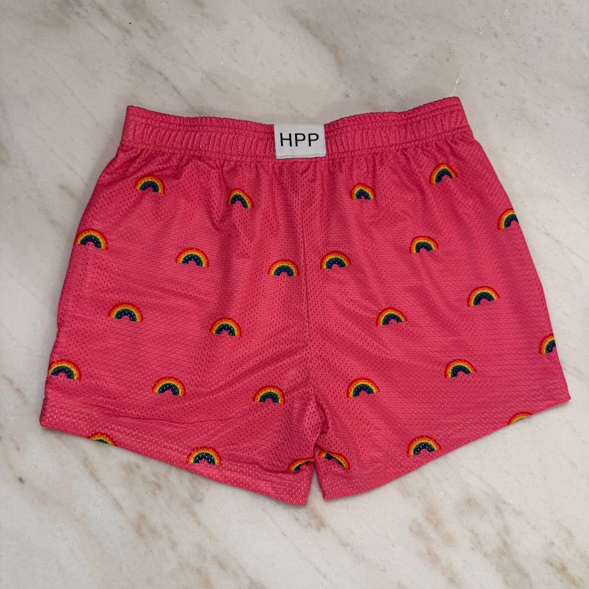 Rainbow Pride Shorts – Pink