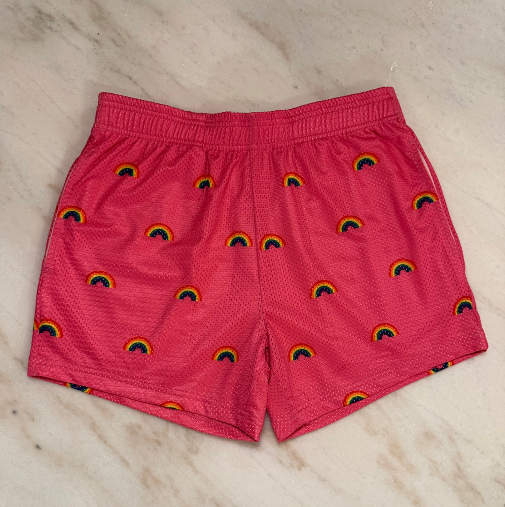 Rainbow Pride Shorts – Pink