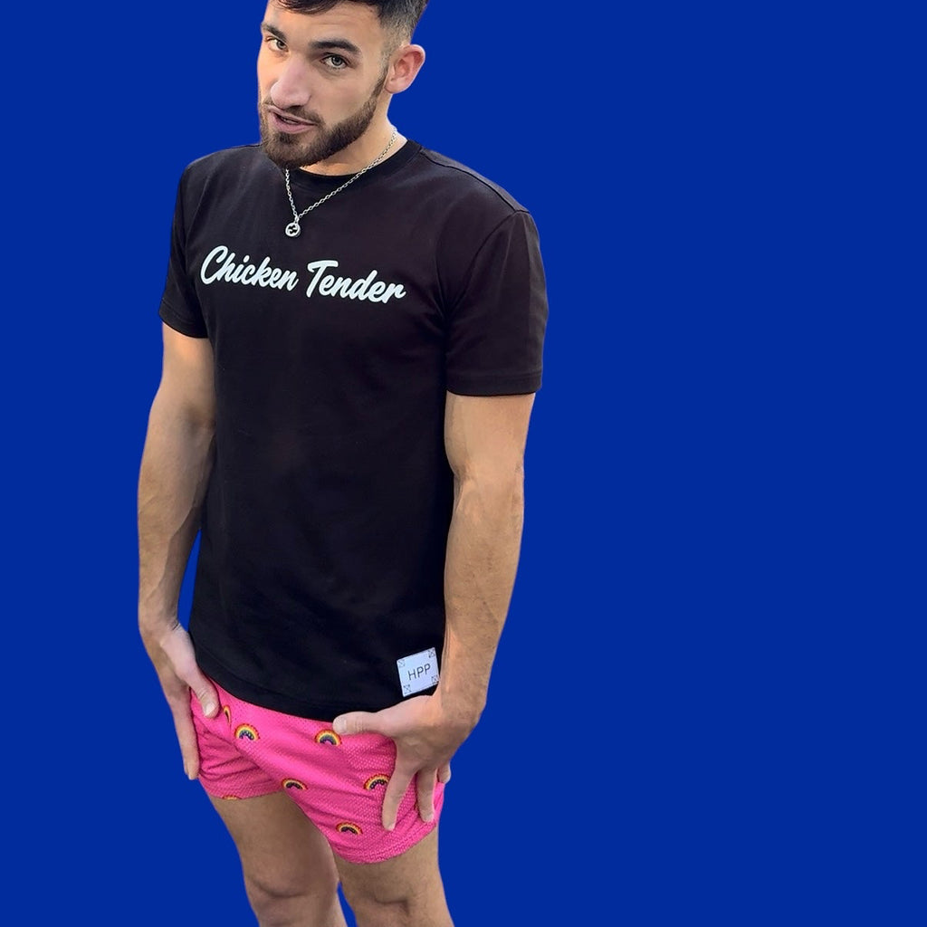 Rainbow Pride Shorts – Pink