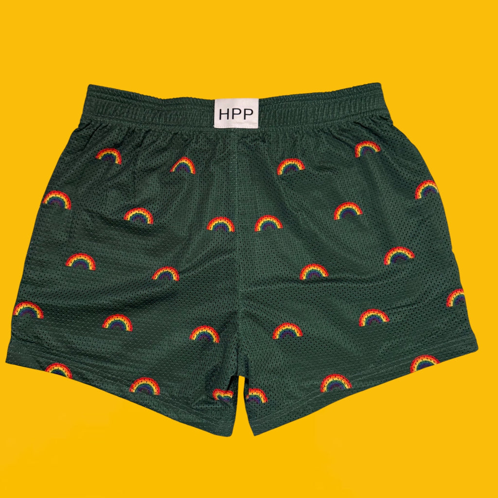 Rainbow Pride Shorts – Green