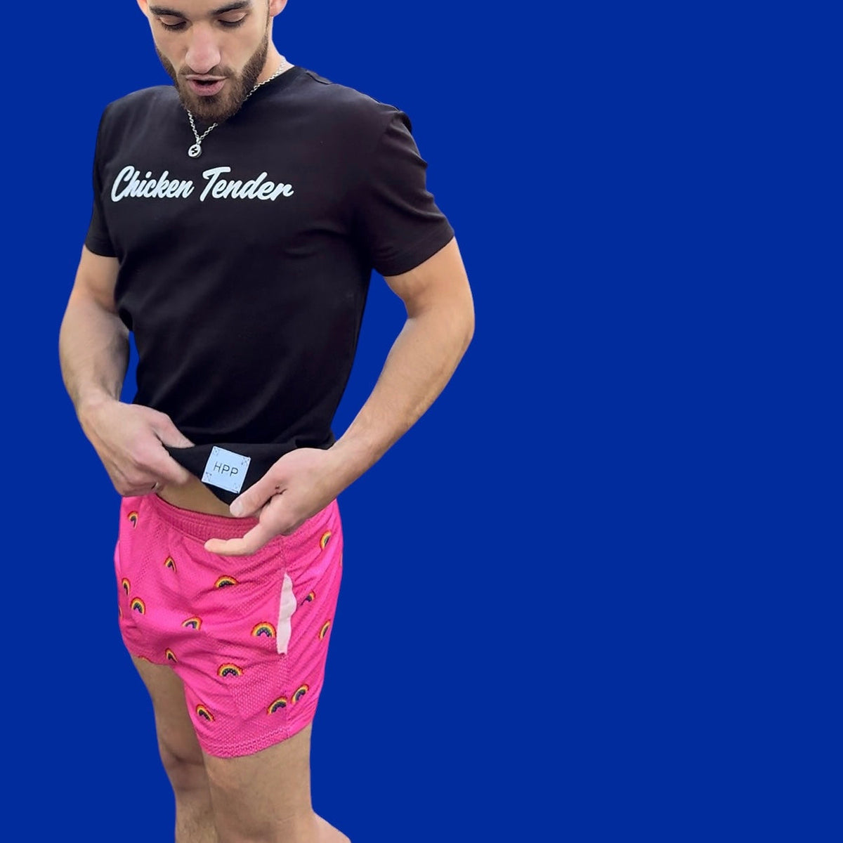 Rainbow Pride Shorts – Pink